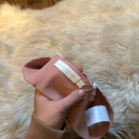 JONATHAN SIMKHAI Juliette Waffle Bralette In Chai - Picture 5 of 5